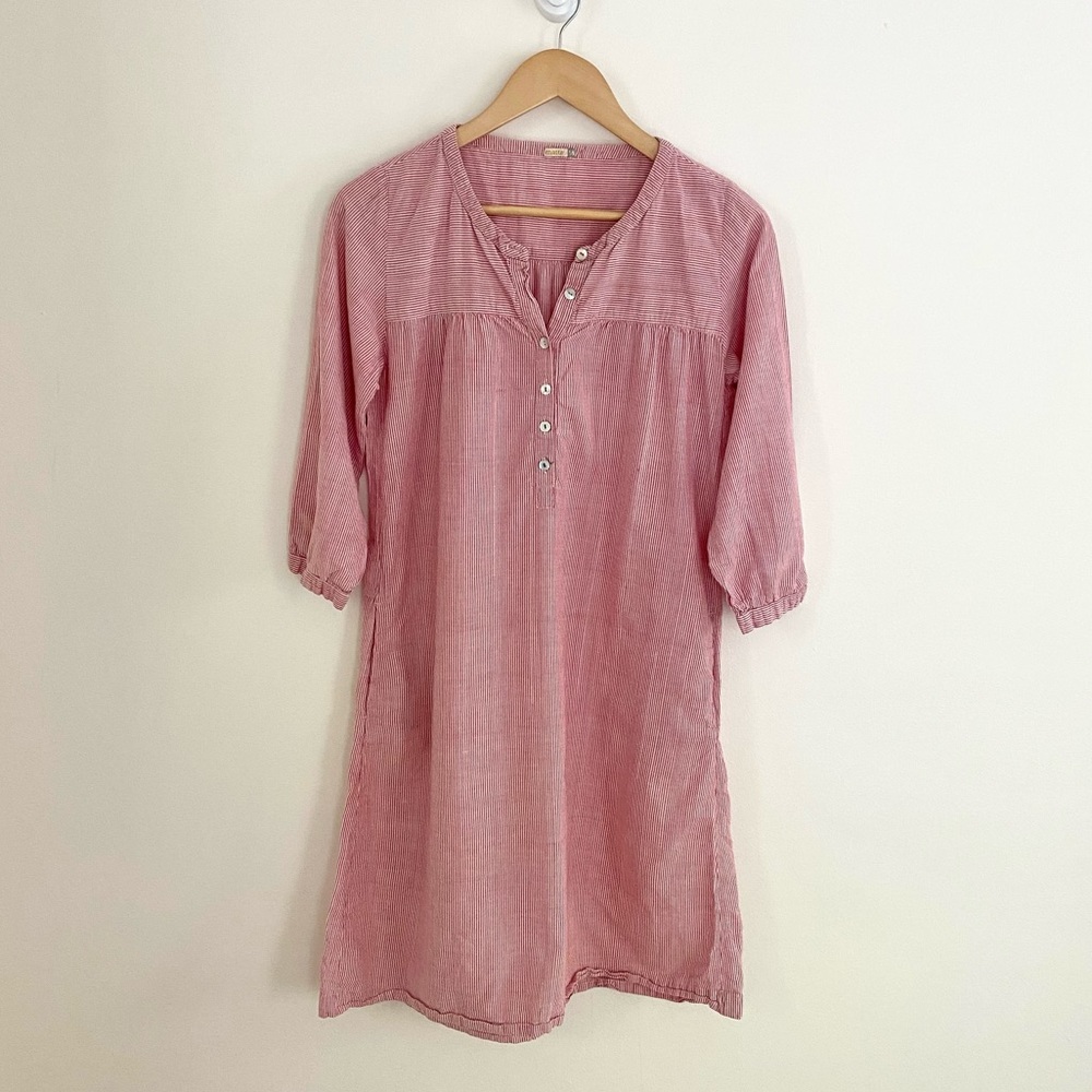 Matta Pinstripe Tunic Midi Dress